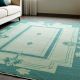 Teal Medallion Wool Rug